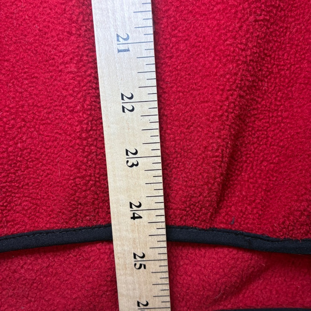 Woolrich University Georgia Fleece Pullover Men XL Red Polartec Quarter Snap Y2K - Picture 7 of 8